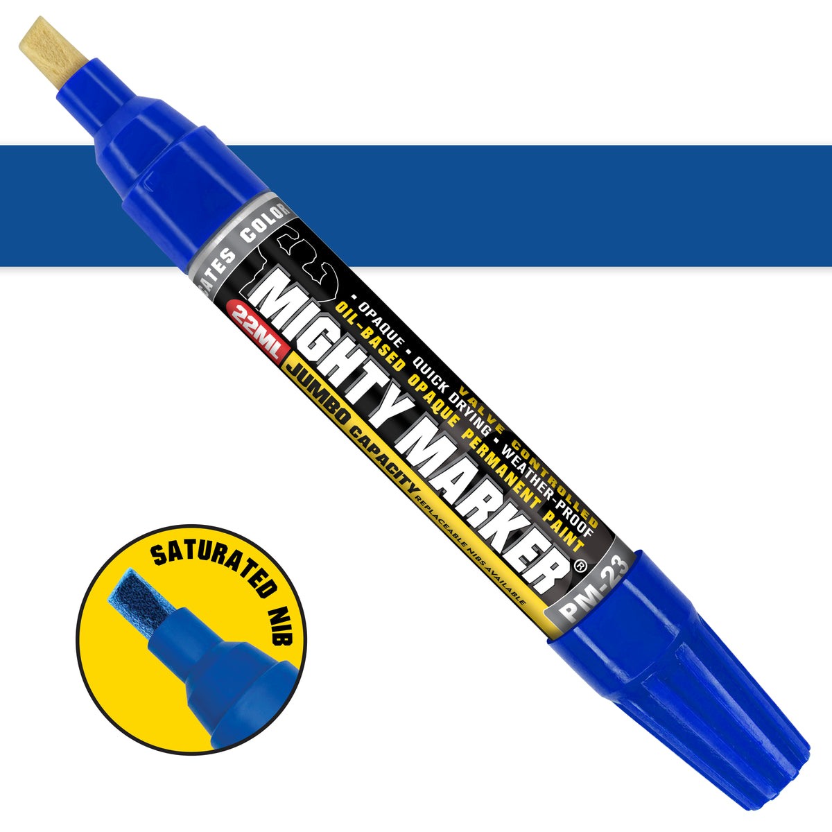 White Paint Marker Industrial Marker,Yellow,PK12 096181