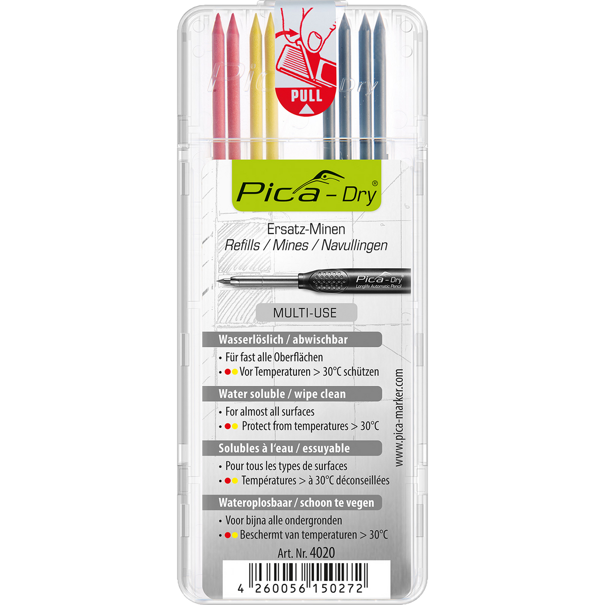 Pica Dry Pen/Pencil Refills and Markers