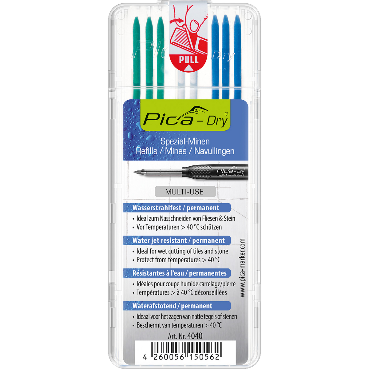  Pica 3030 + 4040 Dry Pen including Special Lead Base