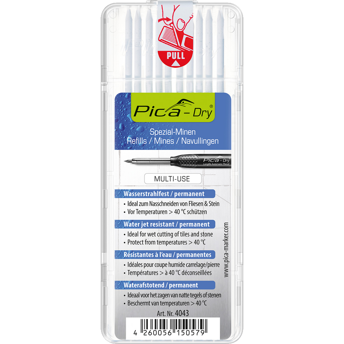Pica 6095 Marker/Deep Hole Marker Value Box Pen Big Dry, 1 x Refill Water Sol Pica 6095 Marker/Deep Hole Marker Value Box Pen Big Dry, 1 x Refill Water Sol