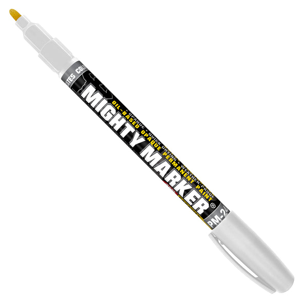 6-Pack White Paint Pens - 2.5mm Medium Tip Permanent Markers For Wood, Rock, Metal & Crafts