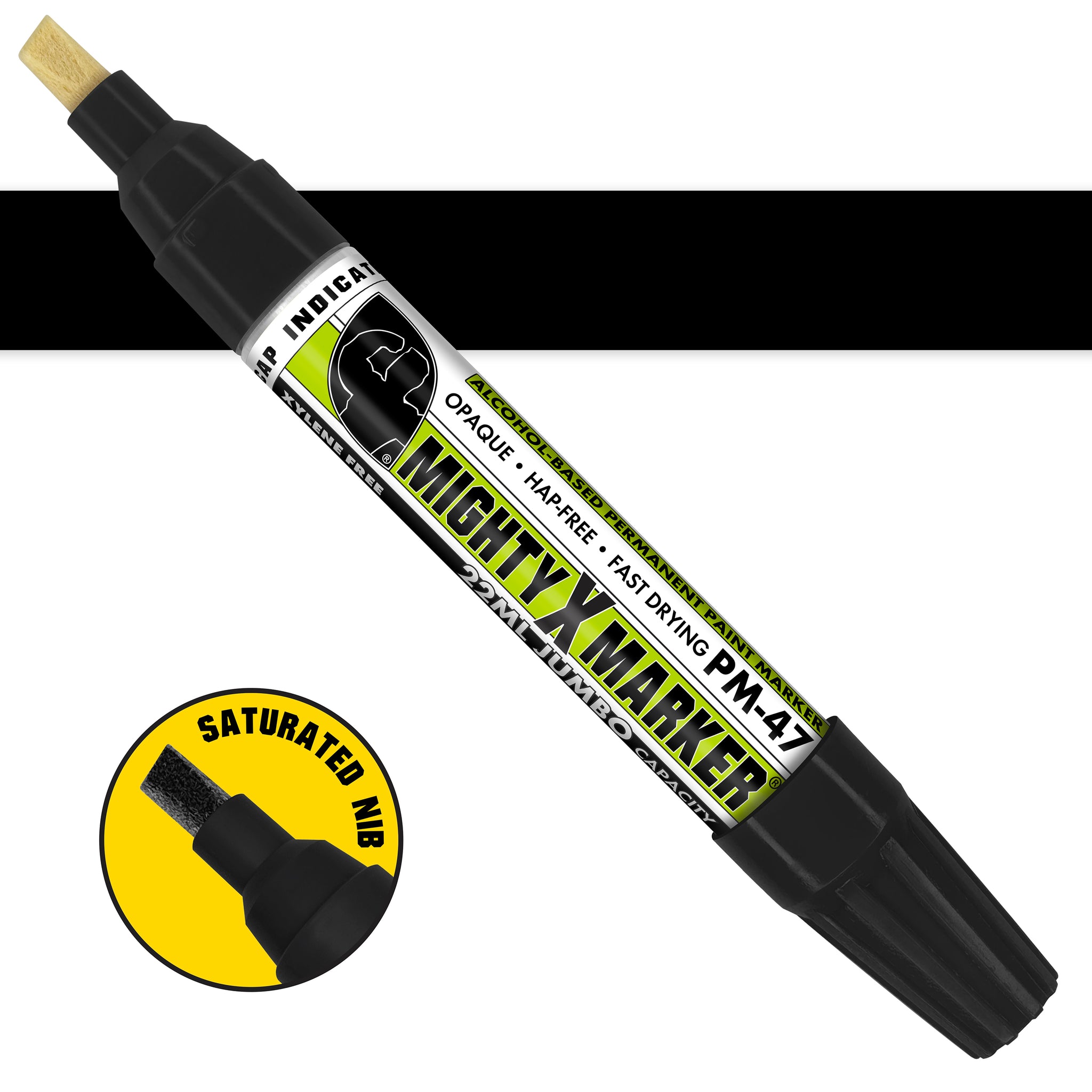 PM-47 Mighty-X-Marker Alcohol Based Paint Marker - Jumbo (Box of 6