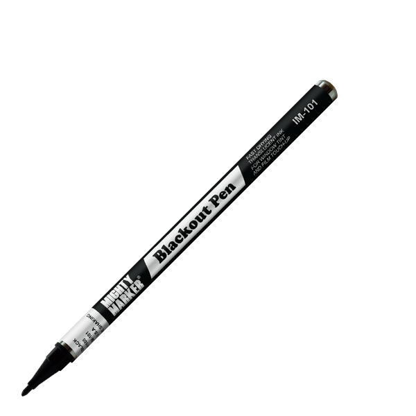 IM-101 Mighty Marker Blackout Pen - Fine (Box of 12)